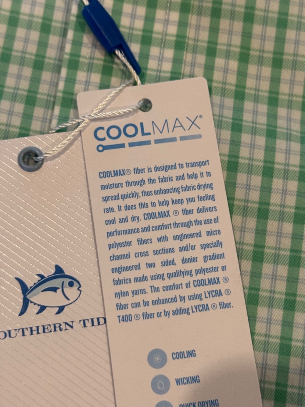 Southern Tide Men's XXL Jade Green Charleston Sportshirt MSRP $138 - Picture 6 of 7